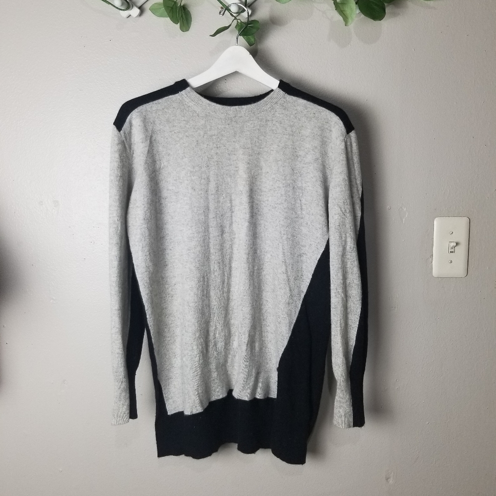 J Crew color block wool pullover sweater s…